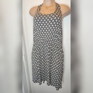 OLD NAVY Black and White Patterned Sleeveless Dress